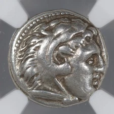 Alexander III Style Ionia Miletus AR Drachm Greek Coin 3rd Century - NGC Ch VF