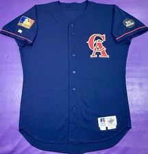 Authentic 1994 Team Issued California Angels 125th/Reese 50 Russell Jersey 48