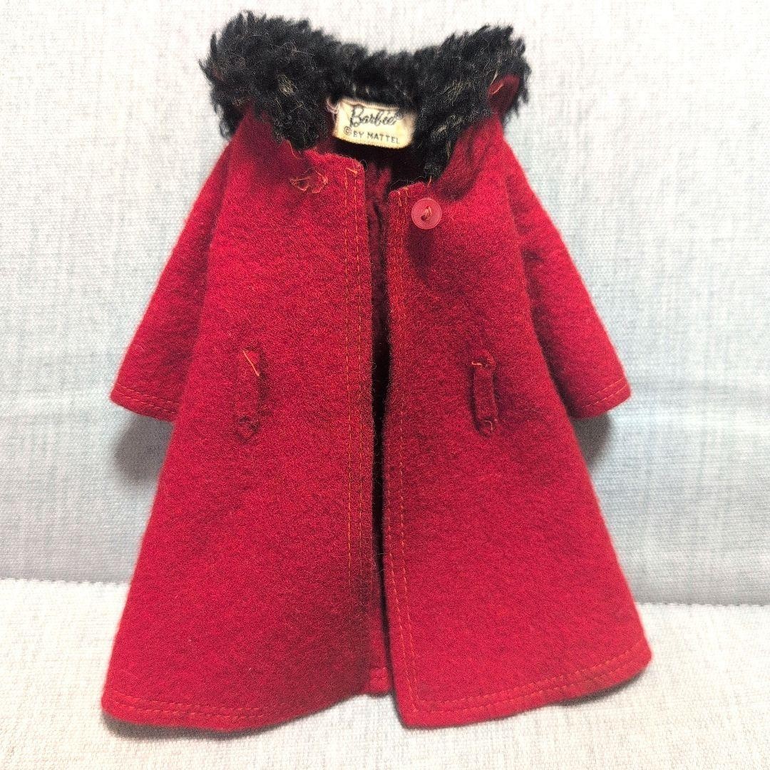 Traje de abrigo rojo Barbie vintage - Mattel años 60