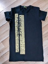 Versace Jeans Dress In Black/ Vintage Gold L. New