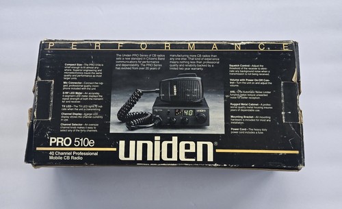 Uniden Pro 510e 40 Channel CB Radio New - Zdjęcie 3 z 7
