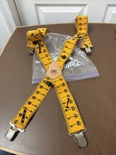 Custom Leathercraft Ruler Pattern Work Suspenders, 1 Size Fits All. 110RUL