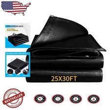 Heavy Duty 25x30FT Pond Liner, 28 Mil Thick Reinforced PE, Flexible, UV Resis...