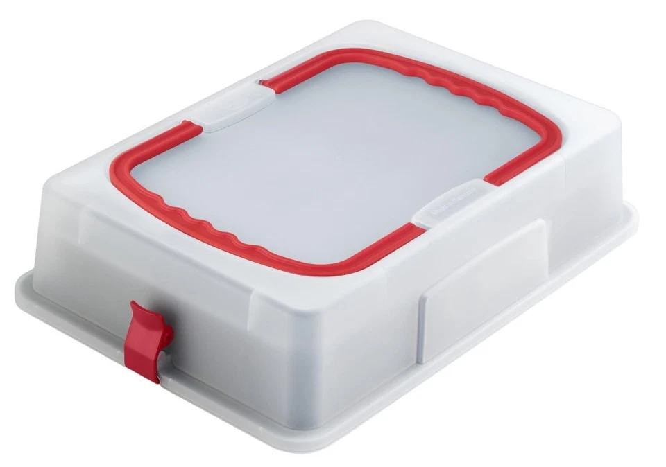 Rechteckige Springform mit Emaille-Servierboden & Abdeckhaube 38 cm Back-Idee... - Bild 2 von 4