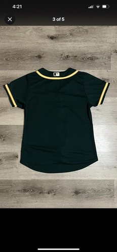 Majestic athletics Jersey Cool Base Youth Sz M 10/12 MLB Baseball - Picture 2 of 3