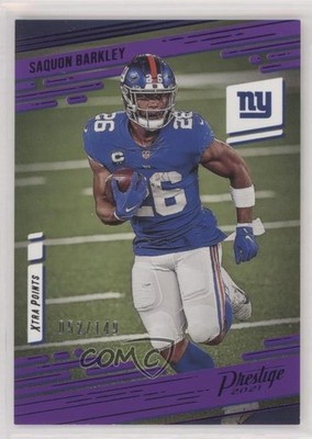 2021 Panini Prestige Xtra Points Purple 52/149 Saquon Barkley #60 0il7