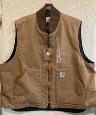 Carhartt Men's Duck Vest NWT XXL 2XL Brown