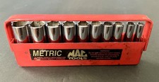 Mac Tools 10pc. 1/4" Deep 6Pt Metric Socket Set 5-14mm *Pre-owned* Complete Set!