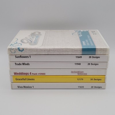 OESD Take-Out Embroidery CD Lot 7 Sunflowers Trade Winds Weddings (Pre-Owned)
