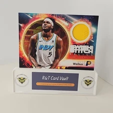 2025 Topps Jarace Walker Swish And Stitch Game-Used Relic #SST-JW Indiana Pacers