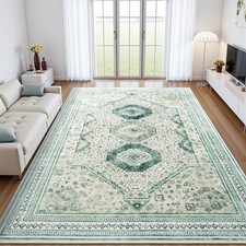 6x9 Area Rug, Large Area Rugs for Living Room Bedroom, Washable Rugs with Rub...