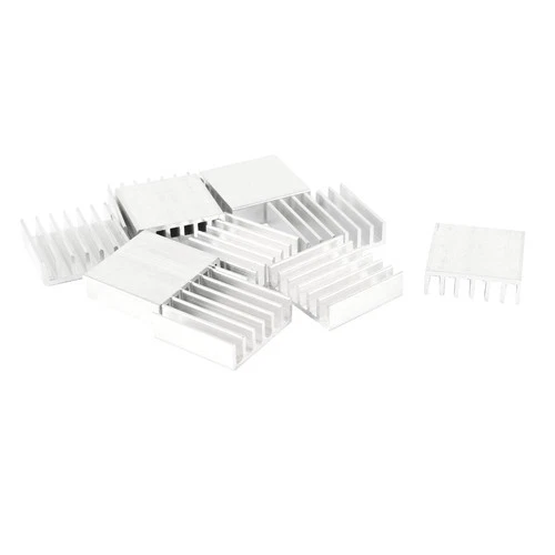 10 Pezzi 20mm x 20mm x 6mm Dissipatore In Alluminio per IC MOSFET SCR