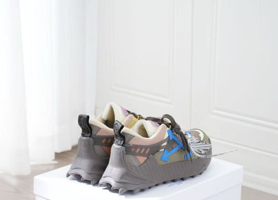 Off Arrow White ODSY-1000 Unisex Casual Sneakers Brown Blue