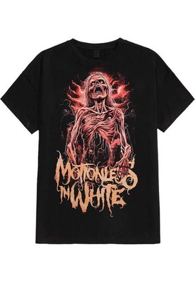 New Hot Motionless In White Band Music Black S to 5XL Tee Shirt