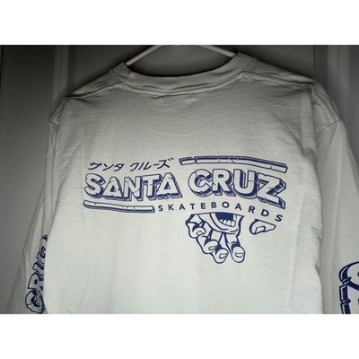Santa Cruz Skateboard ''Monster Hand'' Long Sleeve Skater T-Shirt Size Mens Medium