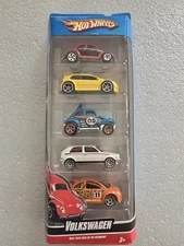 Hot Wheels  ~ Volkswagen 5-Pack (2009) Htf Beetle Baja CUP Golf Gti 🔥 