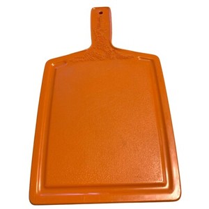 Vintage MCM Mushroom Orange Plastic Cutting Board Veggie Fruit Design Farm House