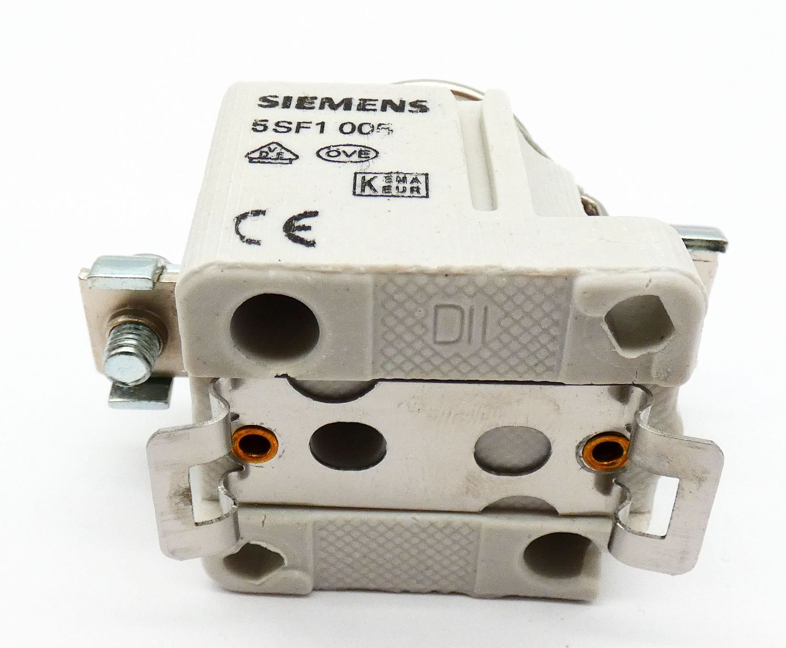 5x Siemens DIAZED 5SF1 005 5SF1005 25A 1P DII fuse socket -unused/original packaging-