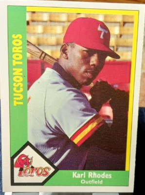 1990 CMC Minor League Baseball Card of Karl Rhodes #18 (NM) Free Returns