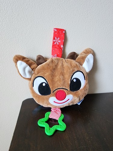 Rudolph the Red-Nosed Reindeer Baby Soft Crinkle Book with Teether