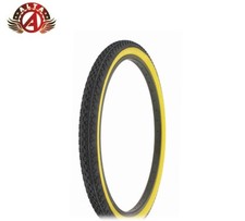 ALTA BICYCLE WIRE BEAD CRUISER TIRE 26 x 2.125 BLACK/GUM HEAVY DUTY DIAMOND.