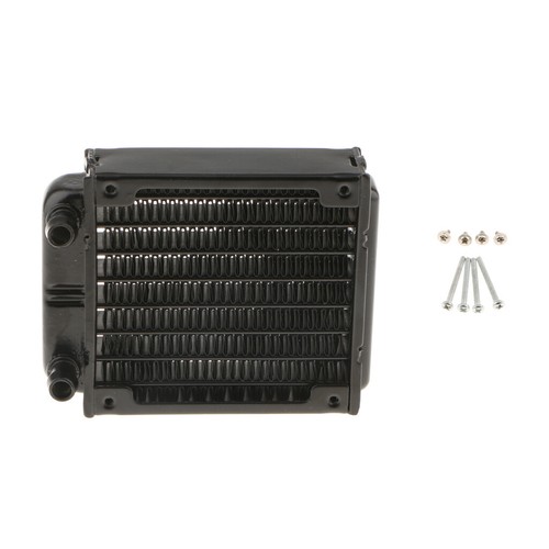 Computer Radiator Water Cooling For CPU LED Heatsink Aluminum 80mm -Black - Afbeelding 5 van 8