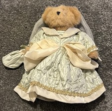 Boyds Bears Collection Once Upon a Hiccups Wearing Gown And Carrying A Bag NICE 