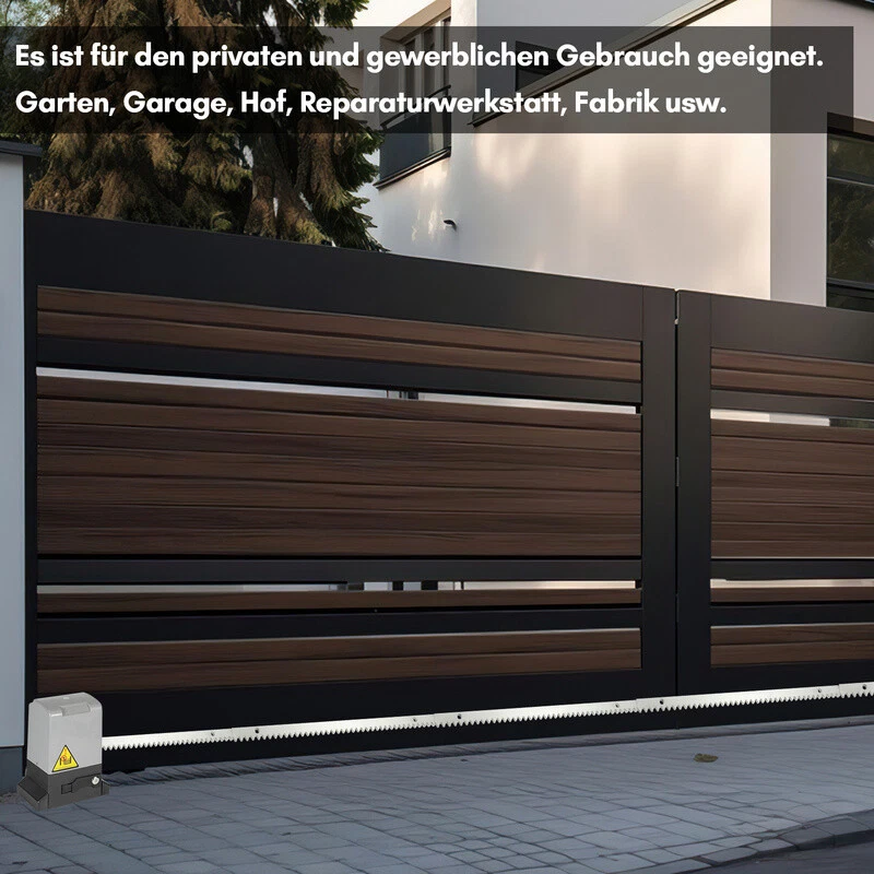 Attuatore cancello scorrevole apricancello 370W/550W/750W motore 800kg/1200kg/1600kg Heavy Duty - Immagine 3 di 4
