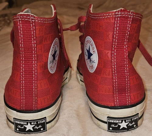 KITH x CONVERSE RED CHUCK TALYOR ALL STAR 70 高帮运动鞋女式 9 男式 7 - 第 4 张/共 19 张