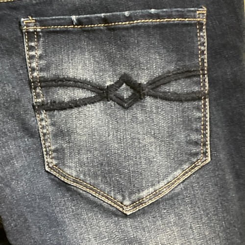 Mudd FLX Jeans Girls Size 5 Stretch Low Rise Skinny Slim Factory Distressed - Picture 10 of 12