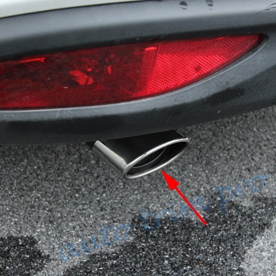 Steel Tail Exhaust For Toyota CHR Corolla Honda Jazz Rear Muffer Pipe Tip Parts - image 2 of 4