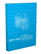 1971 1972 Plymouth Body and Electrical Assembly Manual Satellite Road Runner GTX