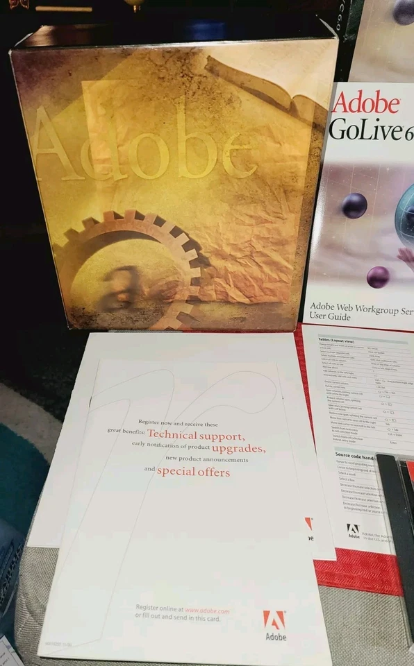 Software Adobe GoLive 6.0 Windows con número de serie y guía del usuario versión completa  Foto 3 de 4