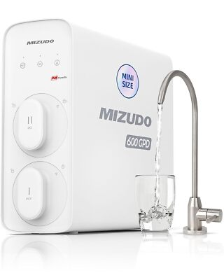 #ad 600GPD MIZUDO 8 Stage Tankless Reverse Osmosis Water Under Sink Filter Quiet $199.99