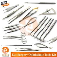 21Pcs Ophthalmic Blepharoplasty Kit Surgical Micro Eyelid Surgery Instrument Set