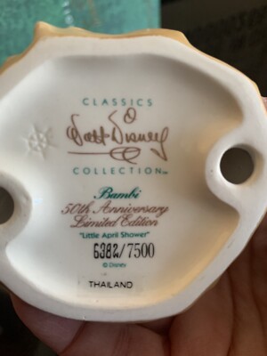 WDCC BAMBI Little April Shower MIB RARE Limited Edition | eBay