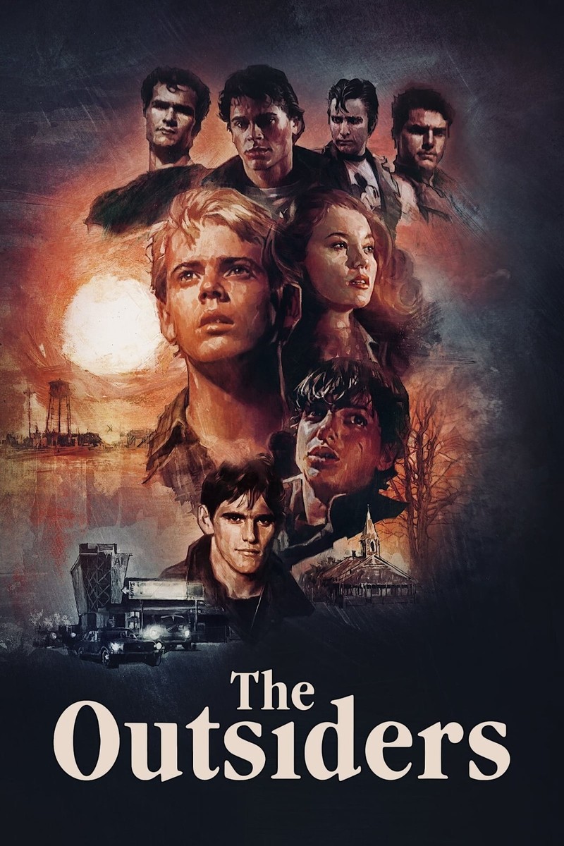 「THEOUTSIDERS」ポスター 1983 The Outsiders Movie Poster 11X17 Patrick Swayze Tom
