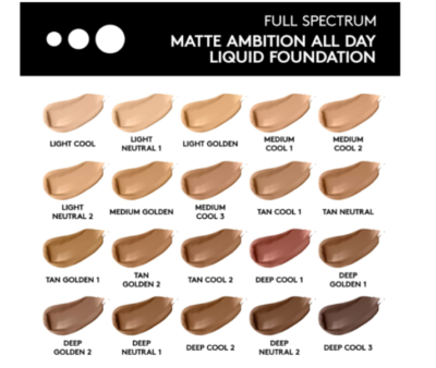 Covergirl FS110 Light Golden Full Spectrum Matte Ambition All Day
