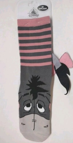2024 Walt Disney World Parks Winnie The Pooh Eeyore Pair of Adult 3-D Socks - Picture 5 of 6