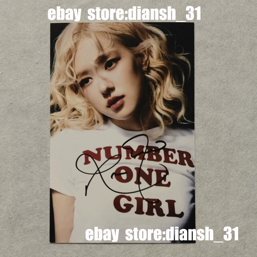 Blackpink Rose Roise [number one girl] Autographed Hand Signed