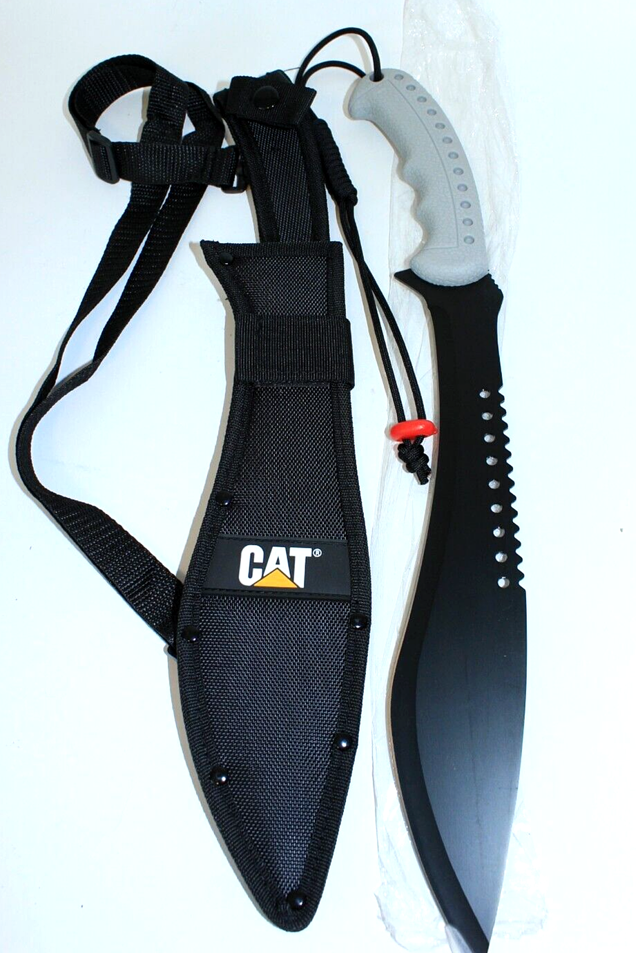 CAT Machete with Shoulder Strap Sheath, 19 Inch, Stainless Steel Blade Knife eBay