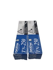 LOT OF 2 GENUINE OEM BROTHER TN-250 BLACK TONER CARTRIDGE DCP-1000