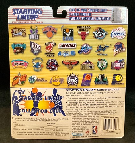 1997 Kevin Garnett Kenner Starting Lineup SLU Figure & Card Sealed Brand New - Picture 3 of 3