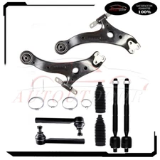Front Control Arm Ball Joint Tie Rod & Rack Bellow Fit For 2007-2009 Lexus RX350