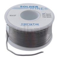 51-10-0004 Hengtai 63/37 Solder Wire Spool 1.5 Mm 250 Grams 51-10-0004 Hengtai 63/37 Solder Wire Spool 1.5 Mm 250 Grams
