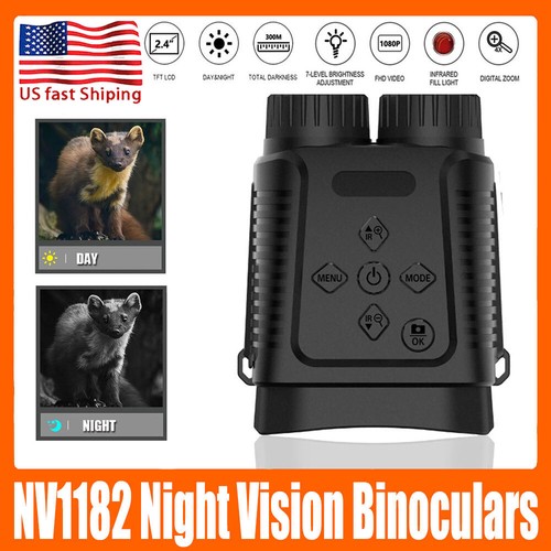 NV1182 Infrared Night Vision Binoculars 8x zoom Digital Hunting Camera US Stock