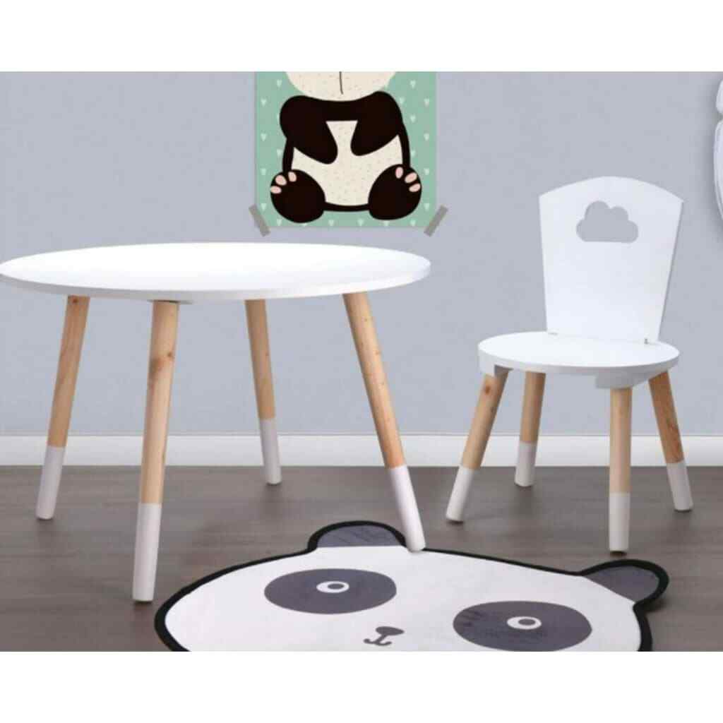Table pour enfants H&S Collection design épuré finition mate