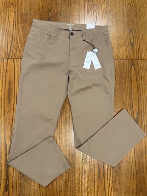 Kenneth Cole Golf Mens Pants 2-Way Stretch Size 34X32 Walnut