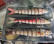 Fishing Lures for Bass Trout Multi Jointed Swimbaits Slow Sinking TRUSCEND