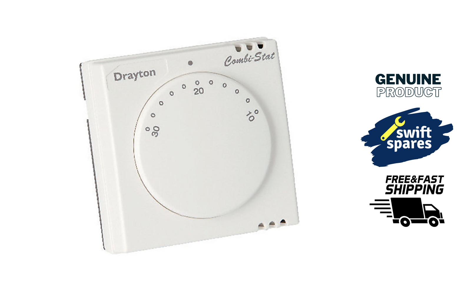 DRAYTON RTS8 24028 ROOM THERMOSTAT COMBISTAT - NEW | eBay